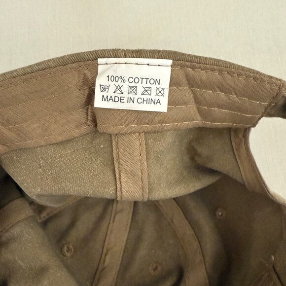 Music Note Hat Khaki Tan Graphic Print Treble Clef Baseball Cap by Infashule - Picture 10 of 11